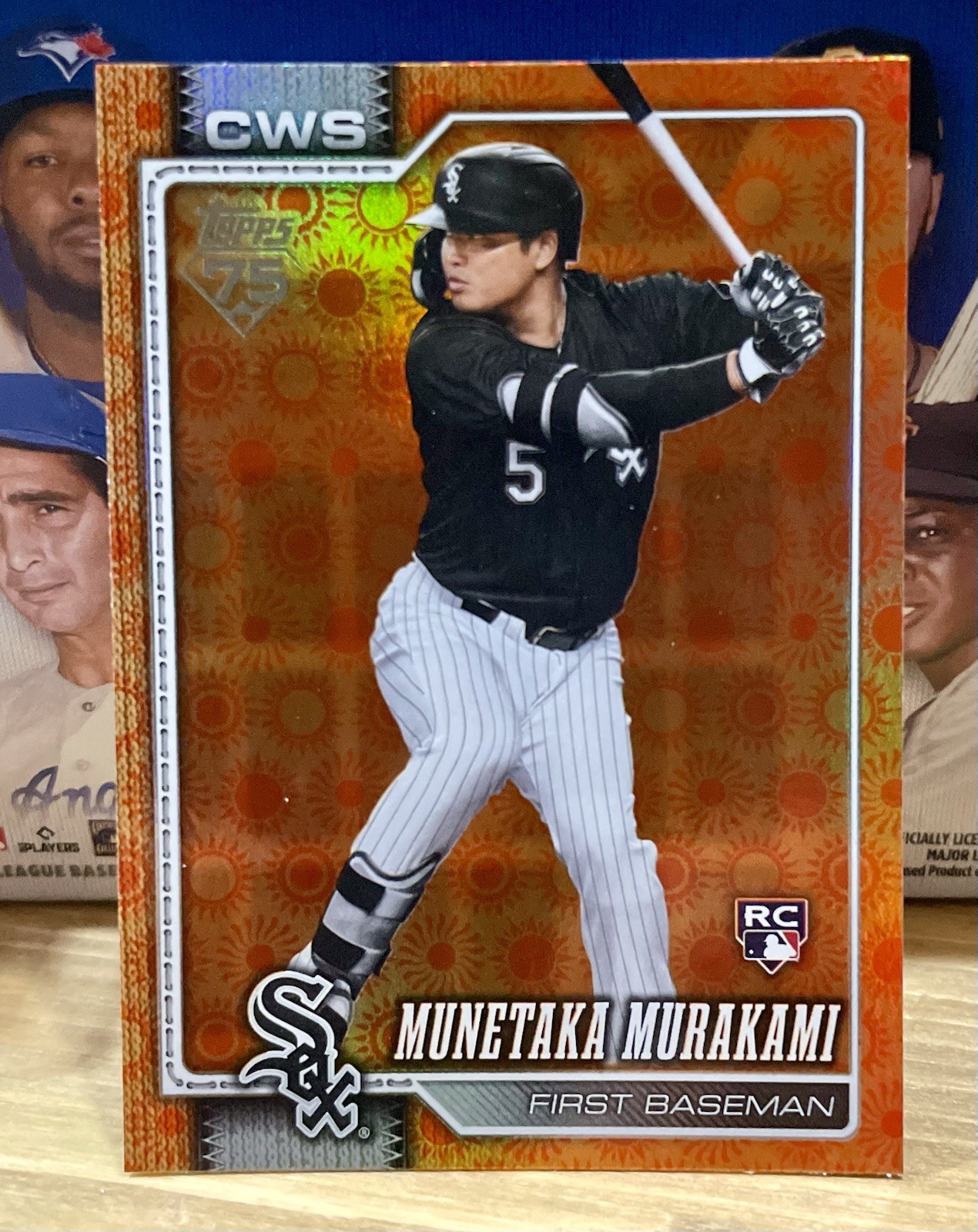 2026 Topps Series 2 Munetaka Murakami RC #503 Orange Sun Foil Chicago White Sox