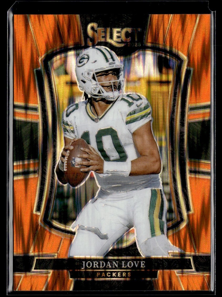 2025 Panini Select Orange Shock Premier Jordan Love /399 Green Bay Packers #168