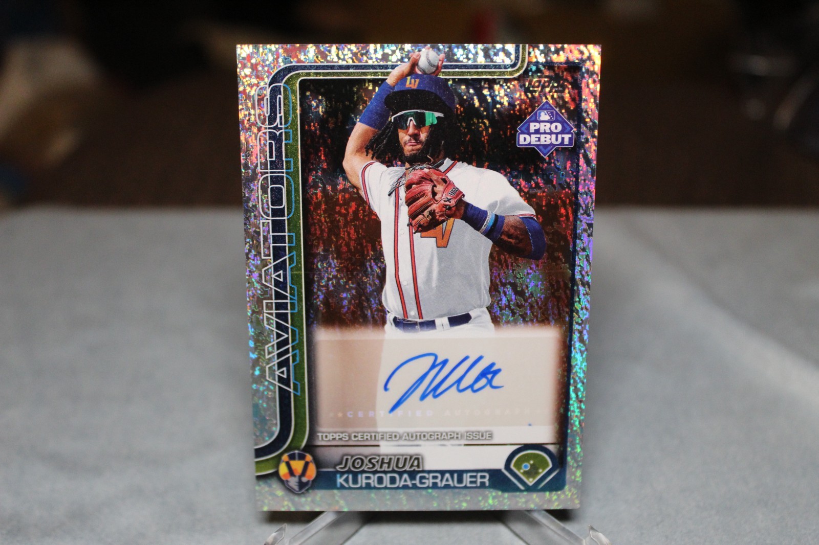 2025 Topps Pro Debut – Joshua Josh Kuroda-Grauer Auto Sparkle Foil /175