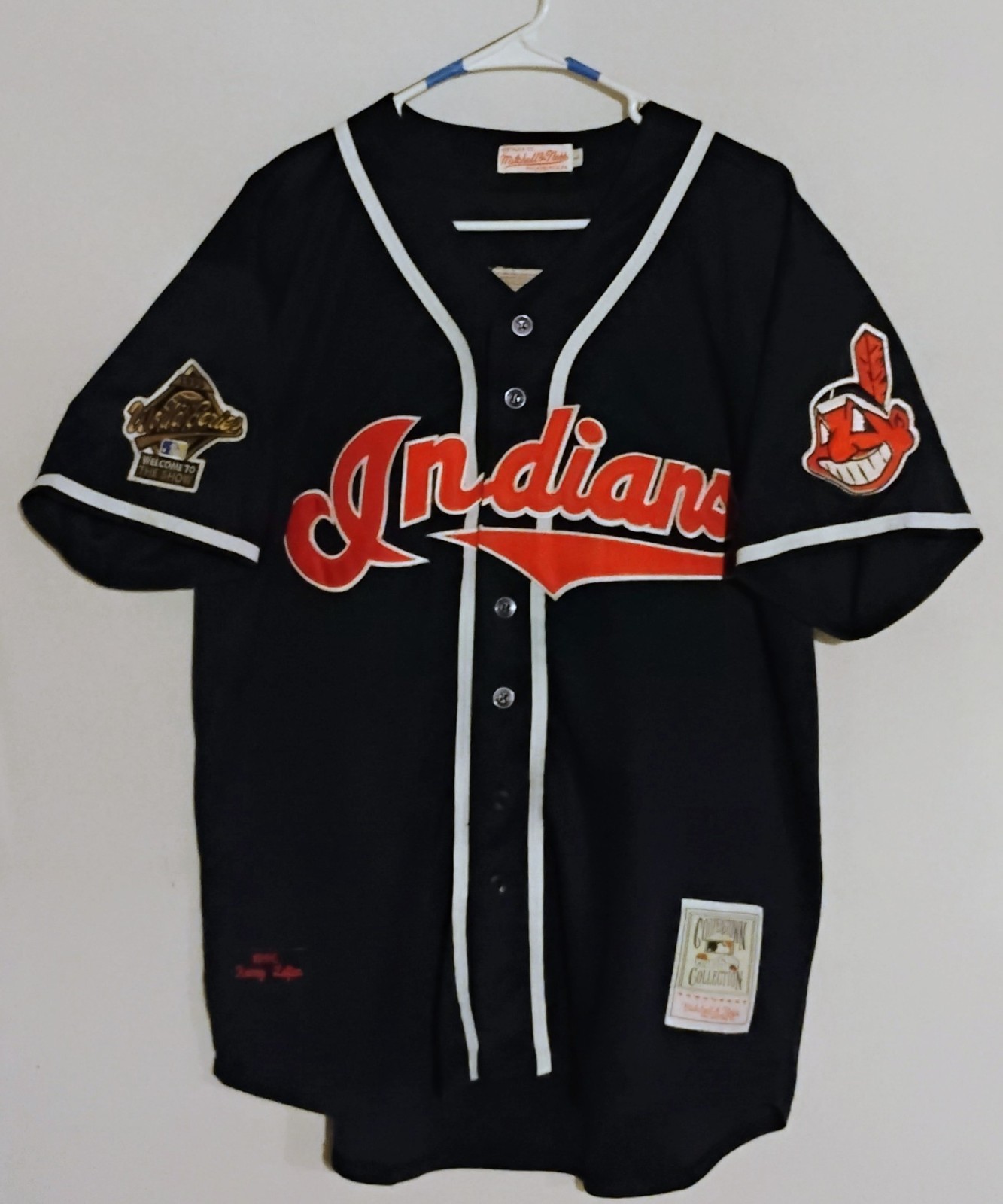 Kenny Lofton Cleveland Indians 1995 World Series Jersey XL Blue