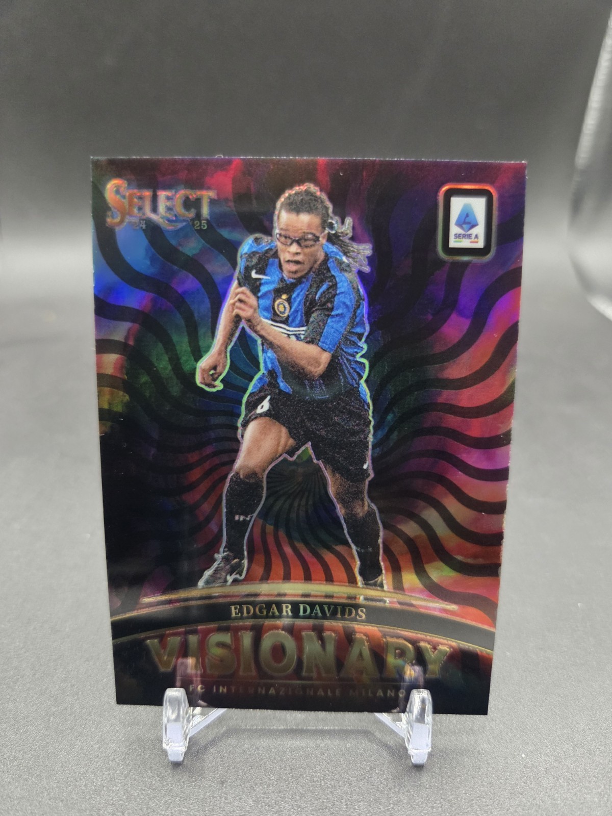 2024-25 Panini Select Serie a Select Signatures Edgar Davids Visionary