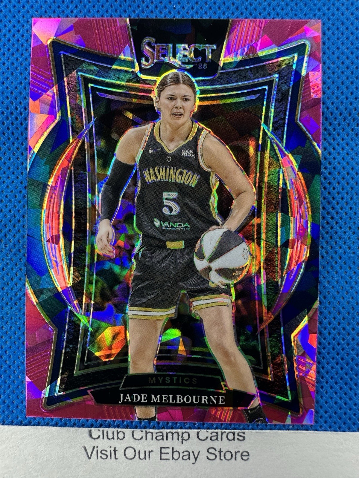 2025 #3 Jade Melbourne Panini Select WNBA Concourse Pink Ice Prizm Mystics