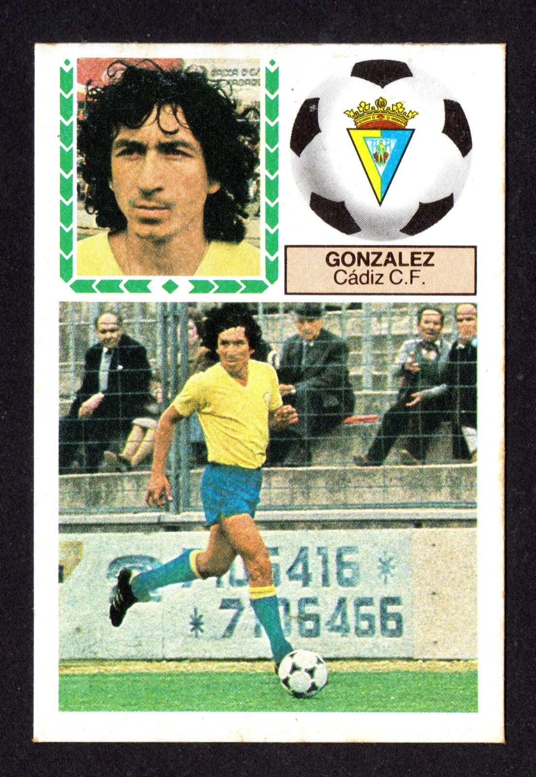 JORGE MAGICO GONZALEZ – CADIZ CF 1983-84 CARD ESTE PANINI LIGA 83/84 RECOVERED