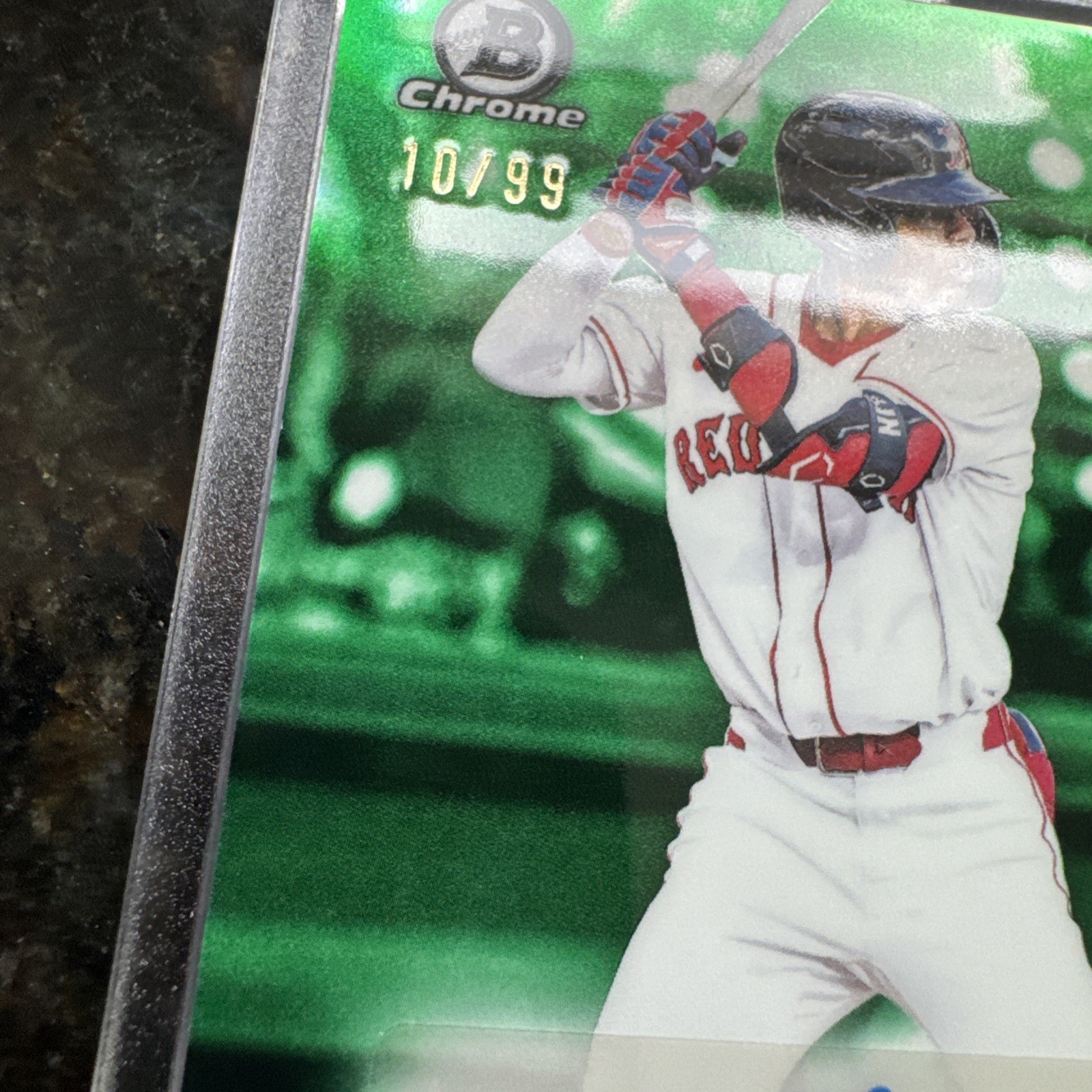 2025 Bowman Draft Franklin Arias Chrome Achromatic Auto Green Refractor #/99