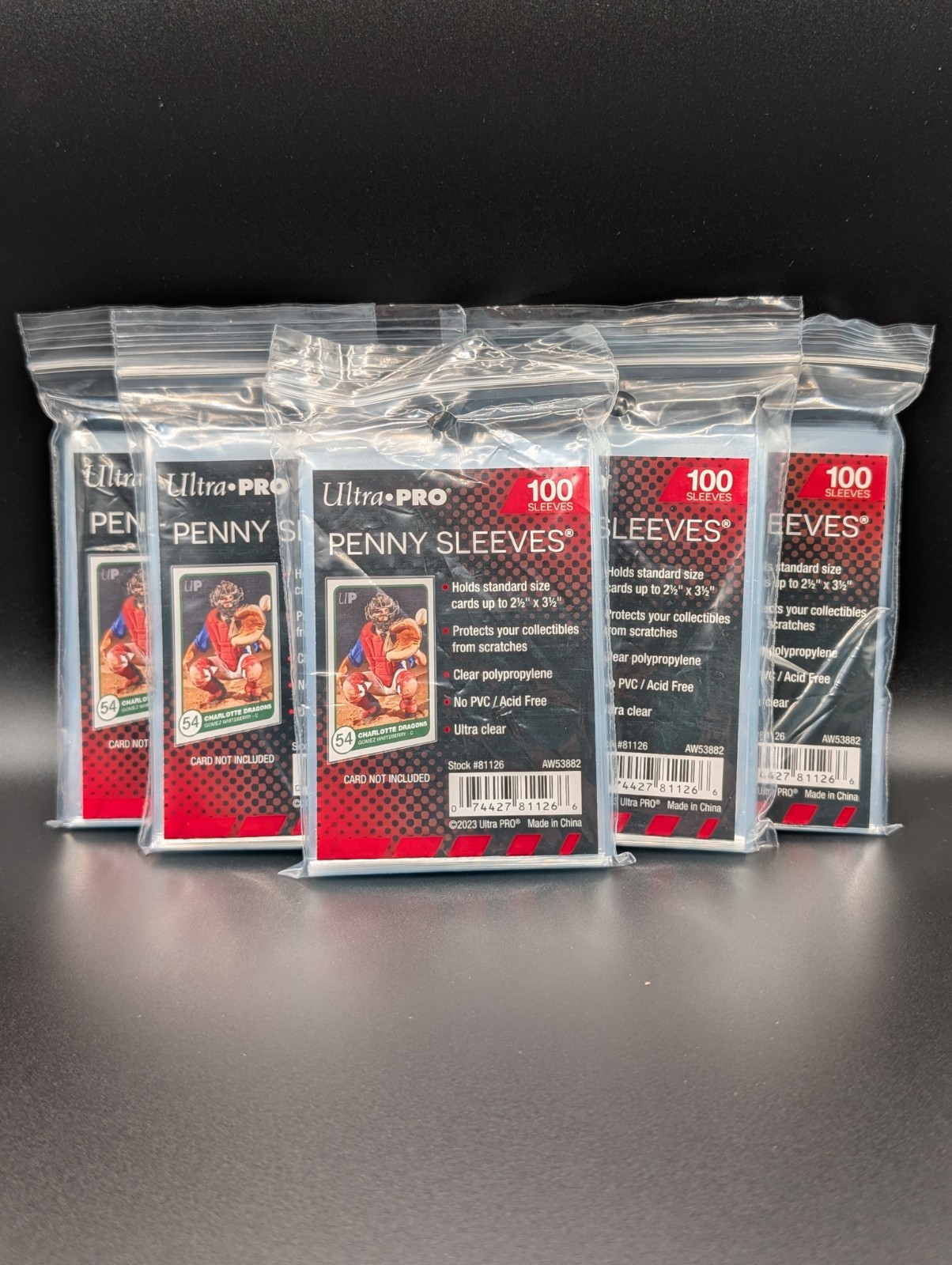 Ultra Pro Soft Card Penny Sleeves 5 (x100) Packs for 500 Total Sleeves