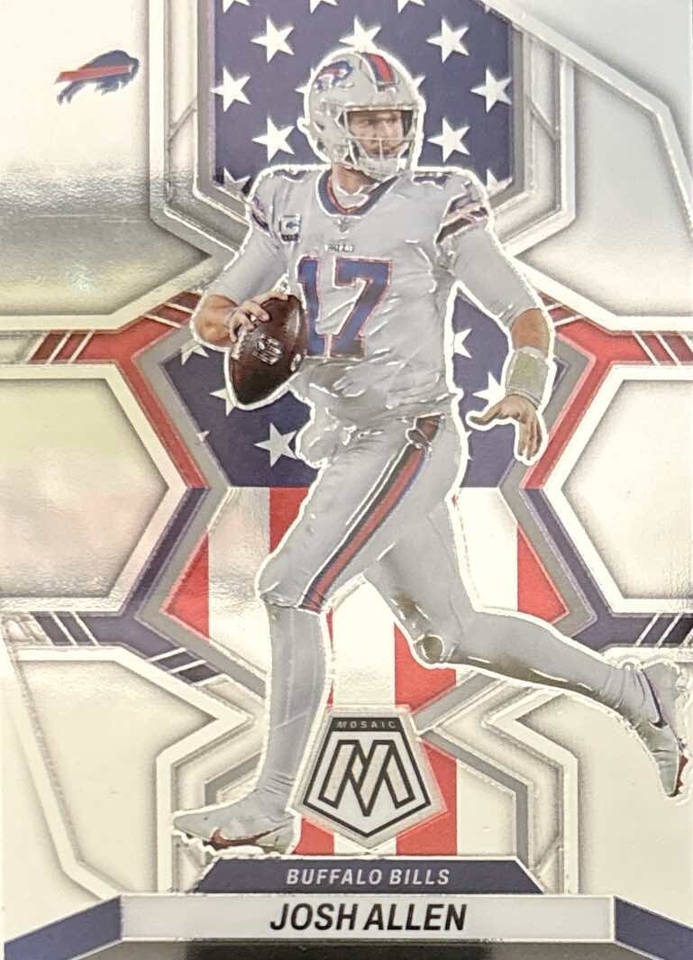 2022 Panini Mosaic- Josh Allen #253 National Pride- Buffalo Bills
