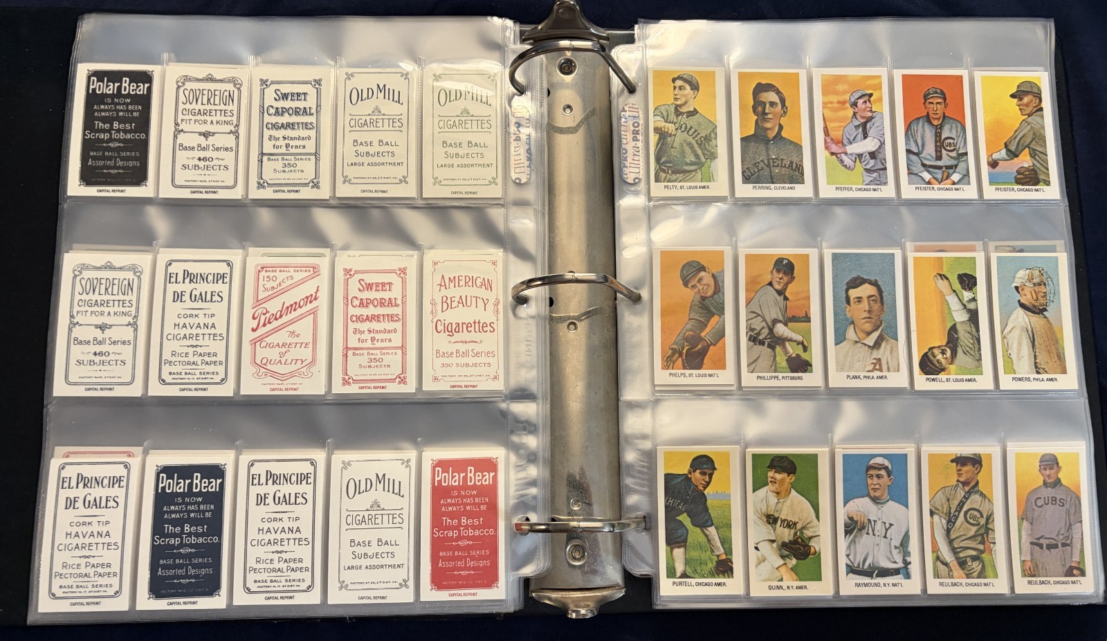 1983 T-206 The Monster Reprint Baseball Mini Card Set in Pages & Binder
