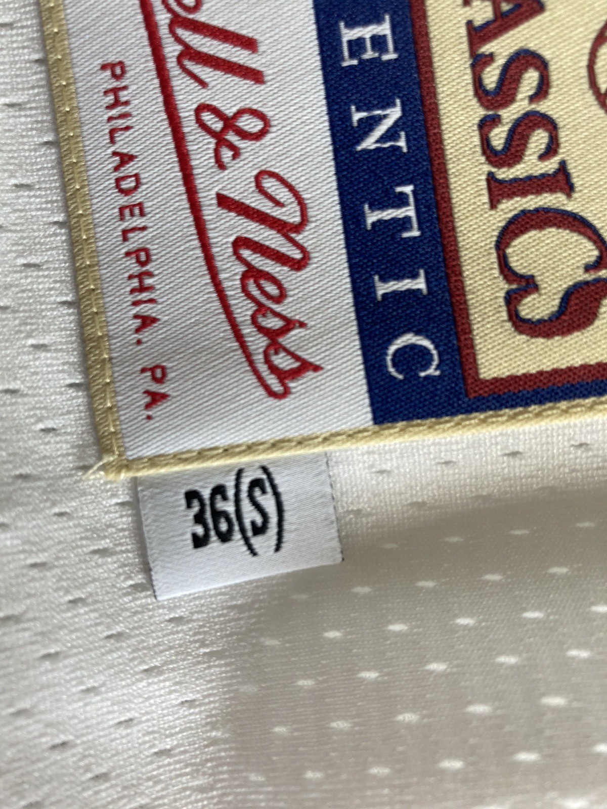 Authentic MITCHELL & NESS 76ers Allen Iverson 2000 All Star Game JERSEY SMALL 36