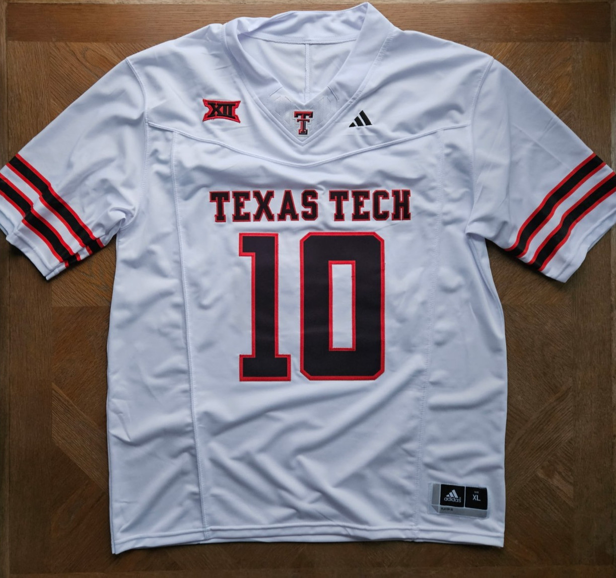 Jacob Rodriguez #10 Texas Tech Red Raiders Jersey 🏈 Mens White “Guns Up” 🤠 TTU
