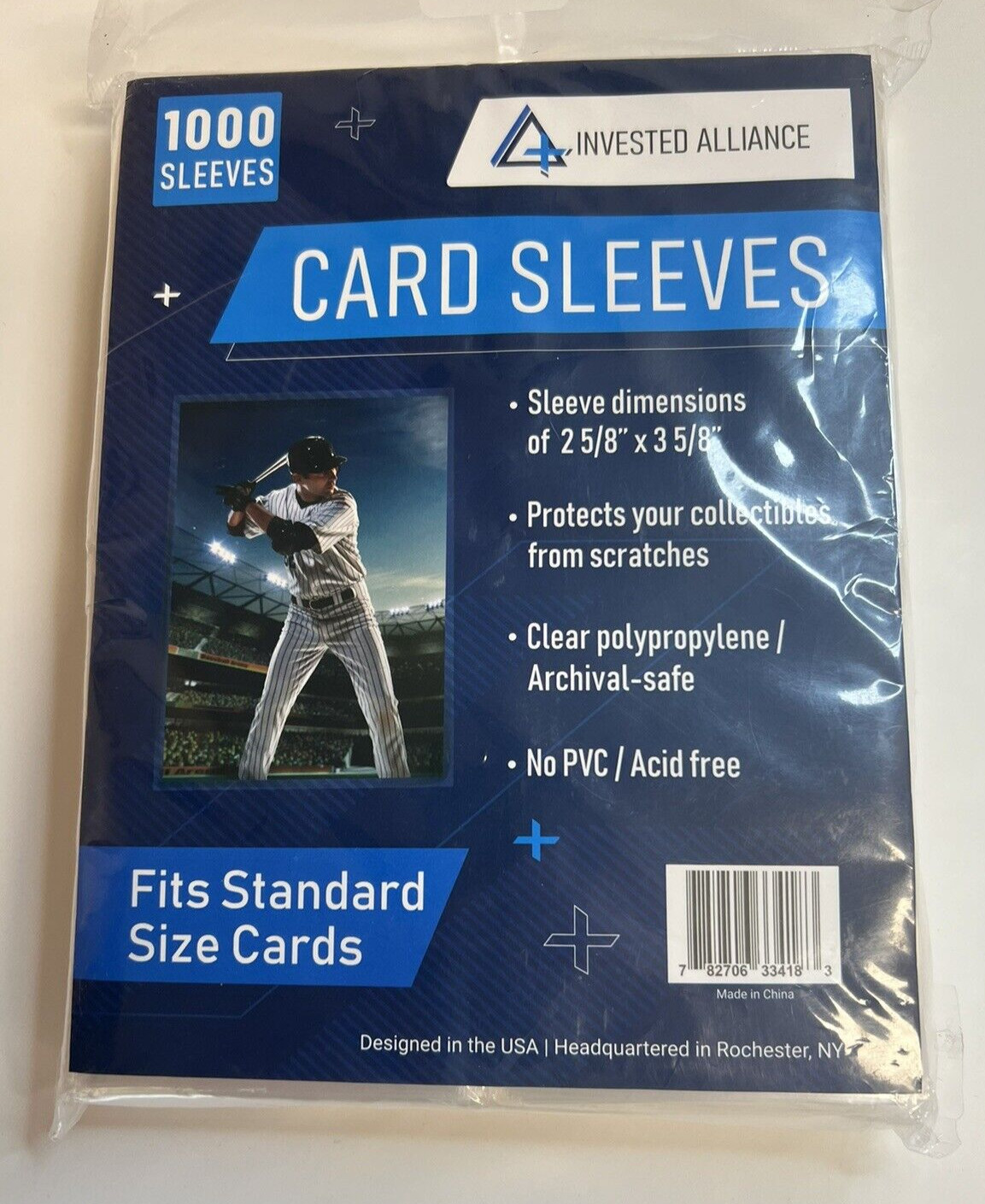 1000 Card Sleeves Penny, Baseball Card, Soft Trading Sleeve invested alliance