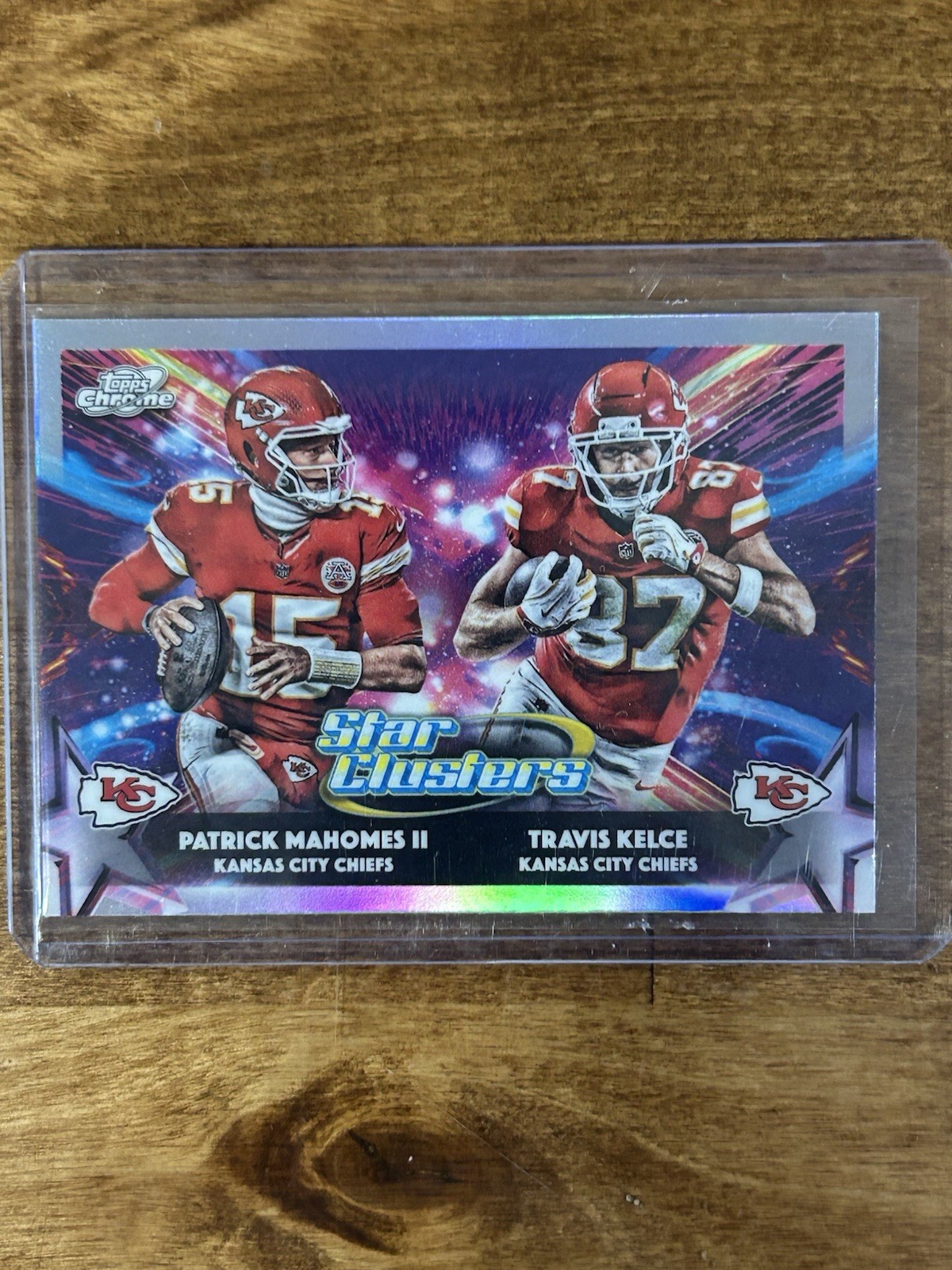 2025 Topps Chrome Cosmic Patrick Mahomes Travis Kelce Star Clusters SP