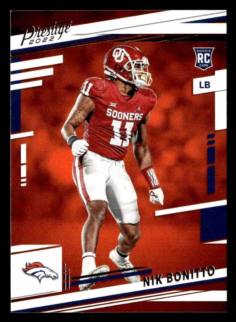 Nik Bonitto 2022 Panini Prestige Rookie Card #370 Oklahoma Sooners