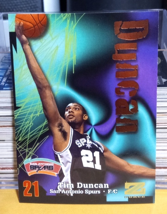 1997-98 Z-Force #111 Tim Duncan Rookie RC – San Antonio Spurs – HOF