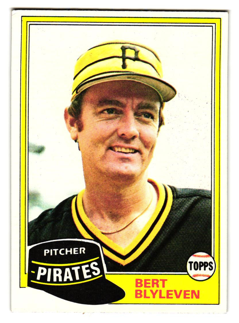 1981 Topps – Bert Blyleven #554 Pittsburgh Pirates Twins HOF