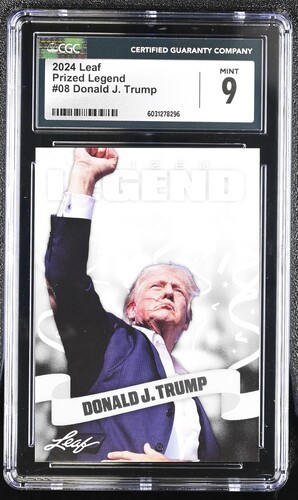 2024 Leaf Prized Legend Donald J Trump #08 CGC 9