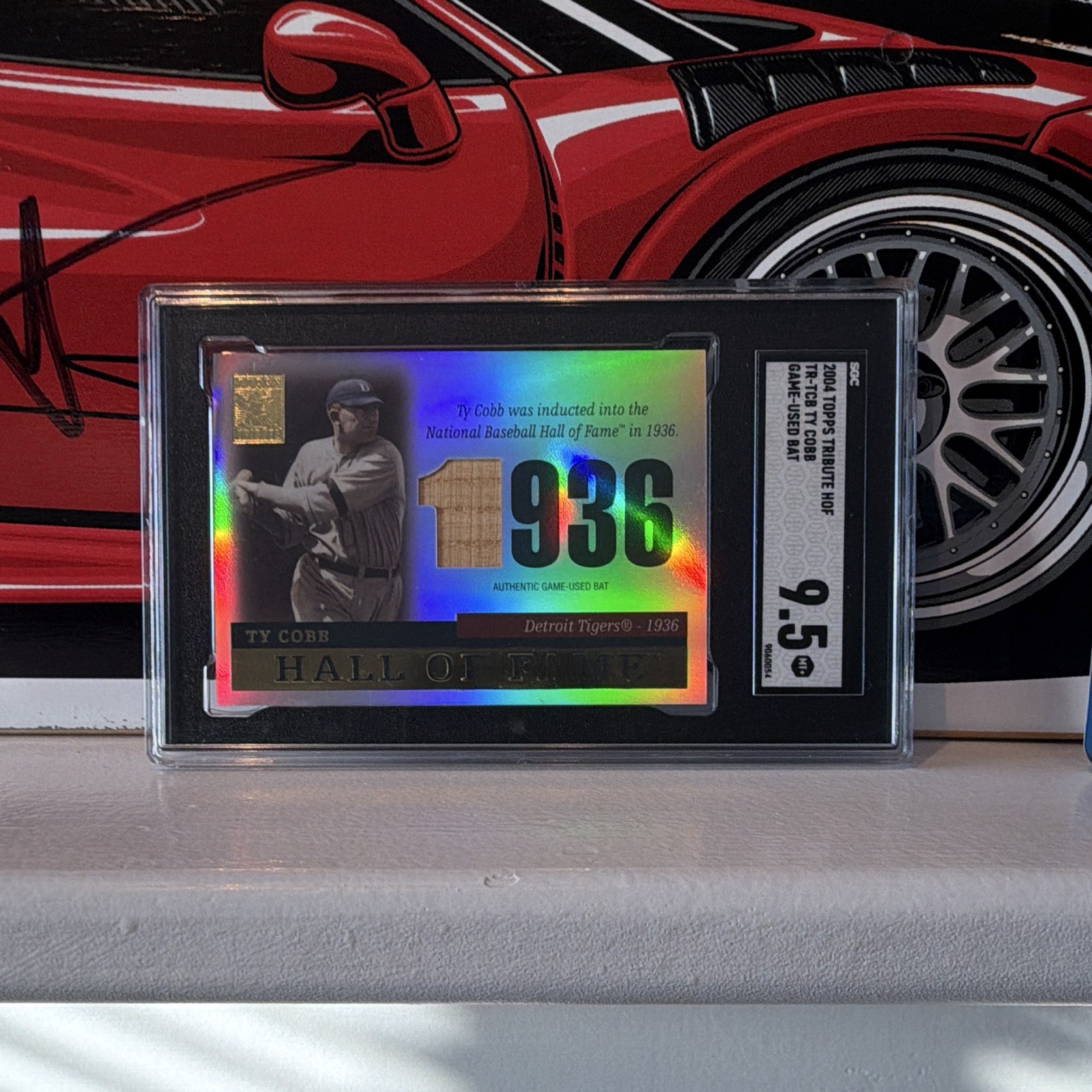 Topps Tribute 2004 Ty Cobb Tigers Hall of Fame TR-TCB SGC 9.5 Graded