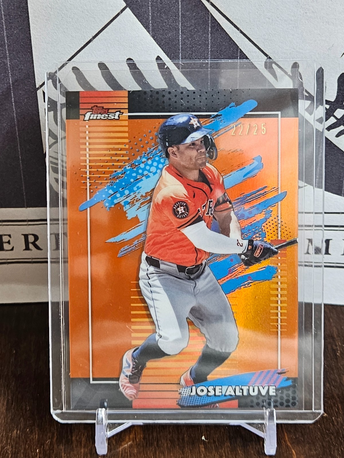 2026 Topps Finest Jose Altuve UNCOMMON Orange /25 #112 Houston Astros