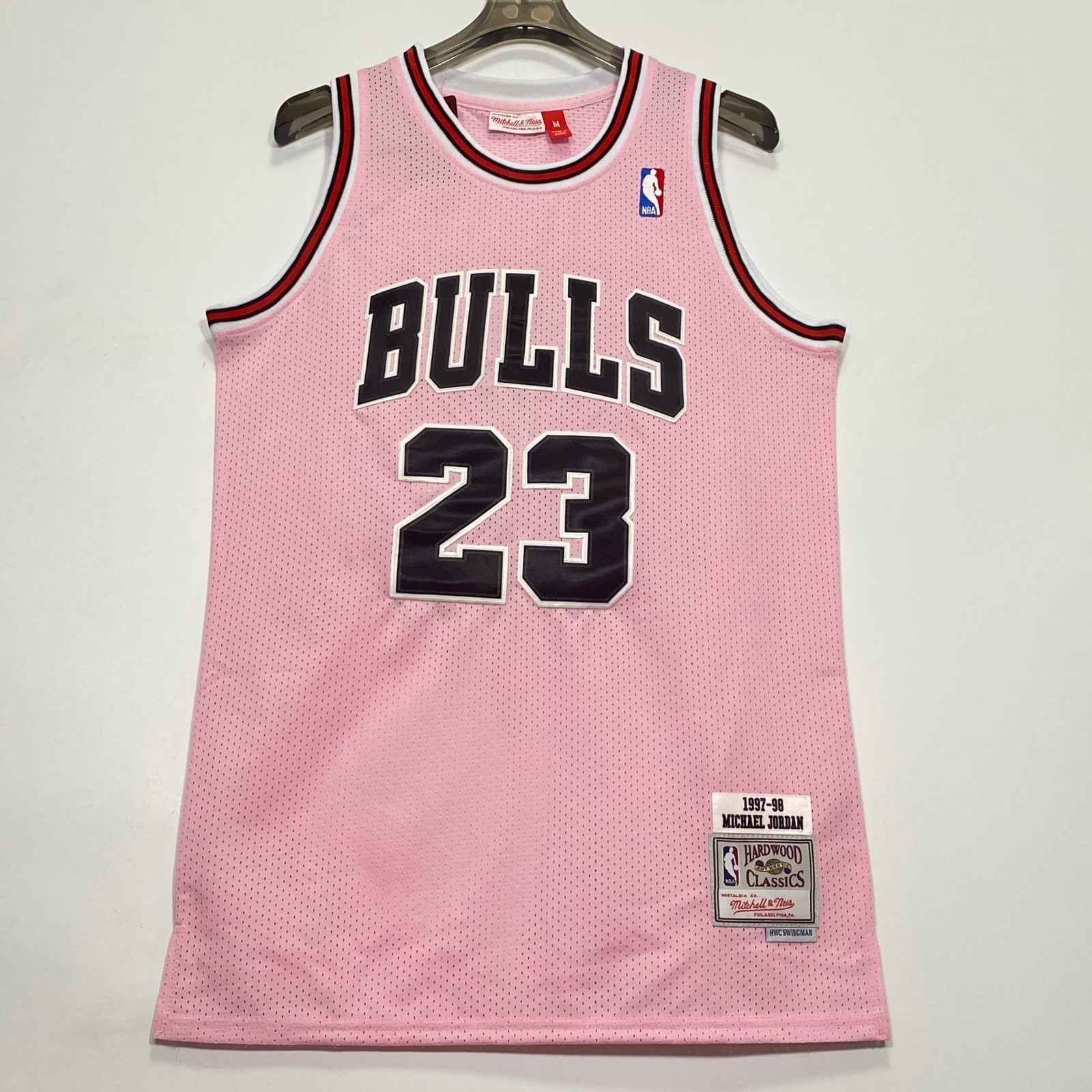 Michael Jordan #23 Men’s Jersey, Embroidered, Pink, S/M/L/XL/2XL