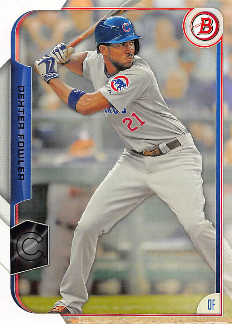 Dexter Fowler 2015 Bowman baseball base card #103 Chicago Cubs