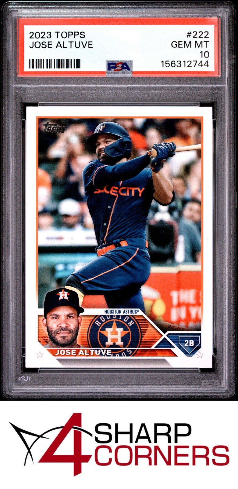 2023 TOPPS #222 JOSE ALTUVE ASTROS PSA 10