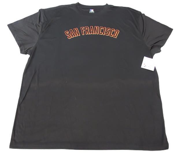 New San Francisco Giants Mens Sizes 3XL-4XL Majestic Polyester Black Shirt