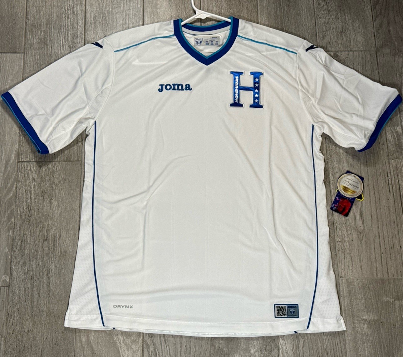 Joma Honduras 2014 World Cup Jersey Mens XXL White Soccer Commemorative NWT
