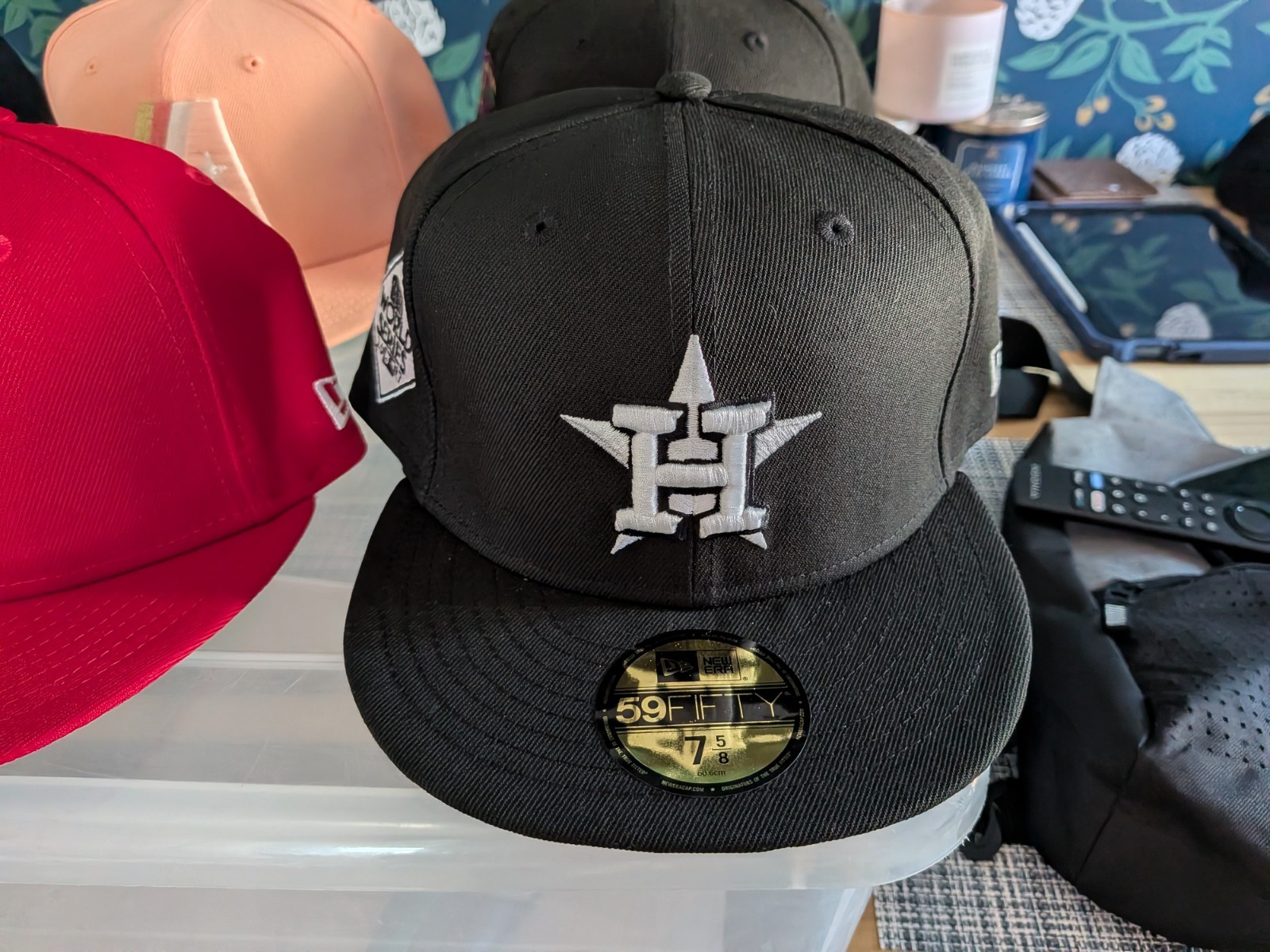 New Era 59FIFTY Houston Astros Black World Series 2017 Fitted Cap Size 7 5/8
