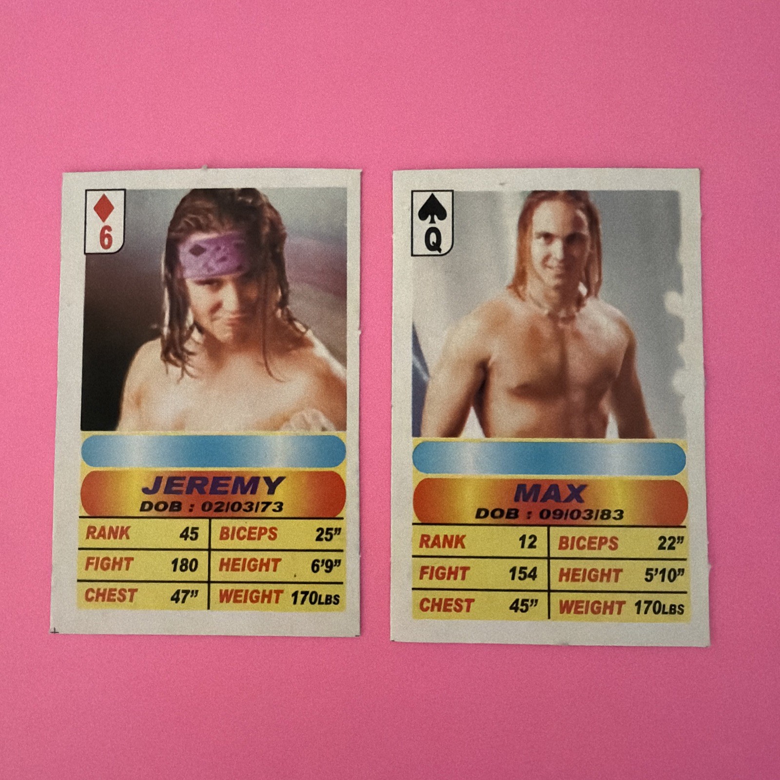 RARE YOUNG BUCKS (GENERATION ME) 2010 TNA SUPER FIGHTER MINI CARD EU LOT [2]
