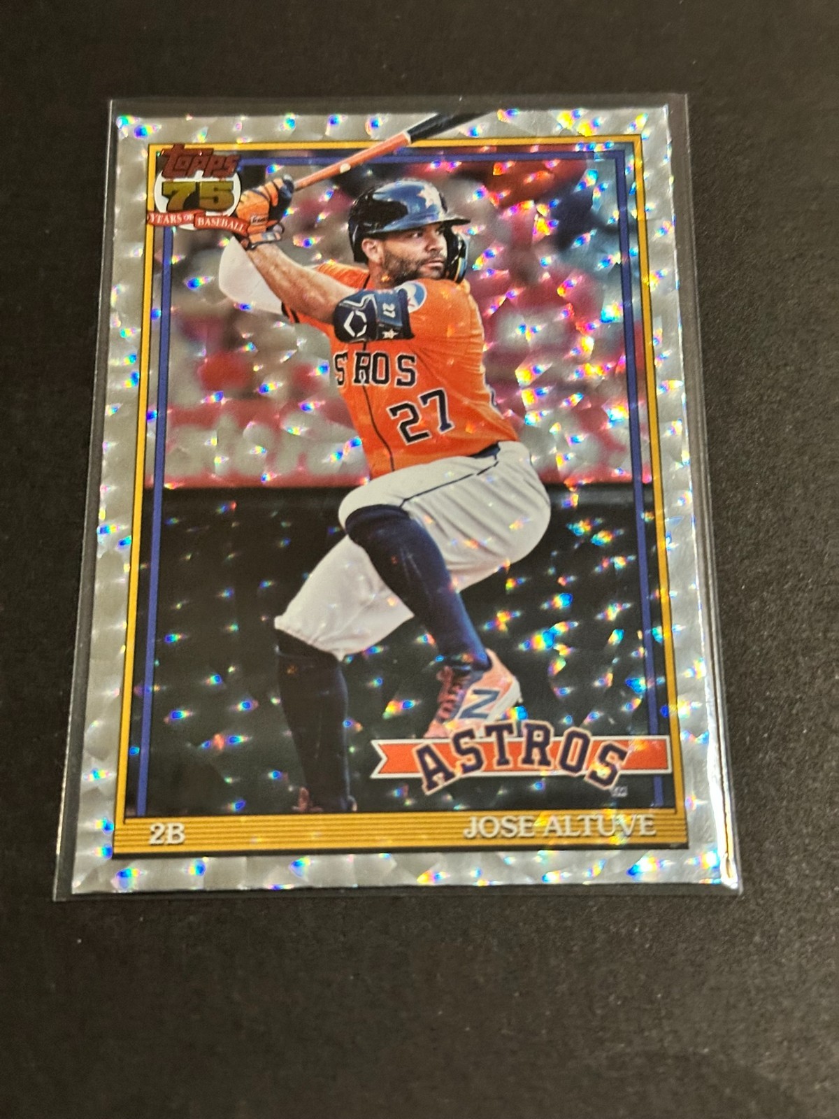 2026 Topps Series 1 – Jose Altuve #T91-7 Crackleboard Foil
