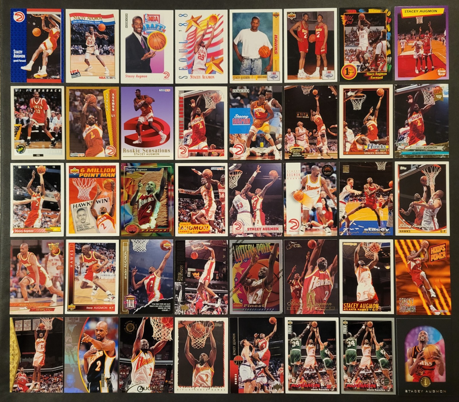 Lot of 80 Different STACEY AUGMON Basketball Cards 1991-2015 BSK3269