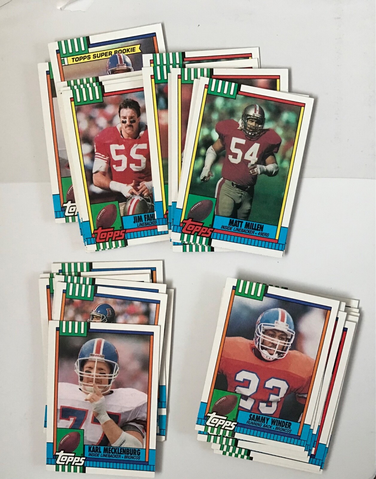 1990 Football Topps #1-250 FREE Shipping Multi Discount U PICK NEW August 2023