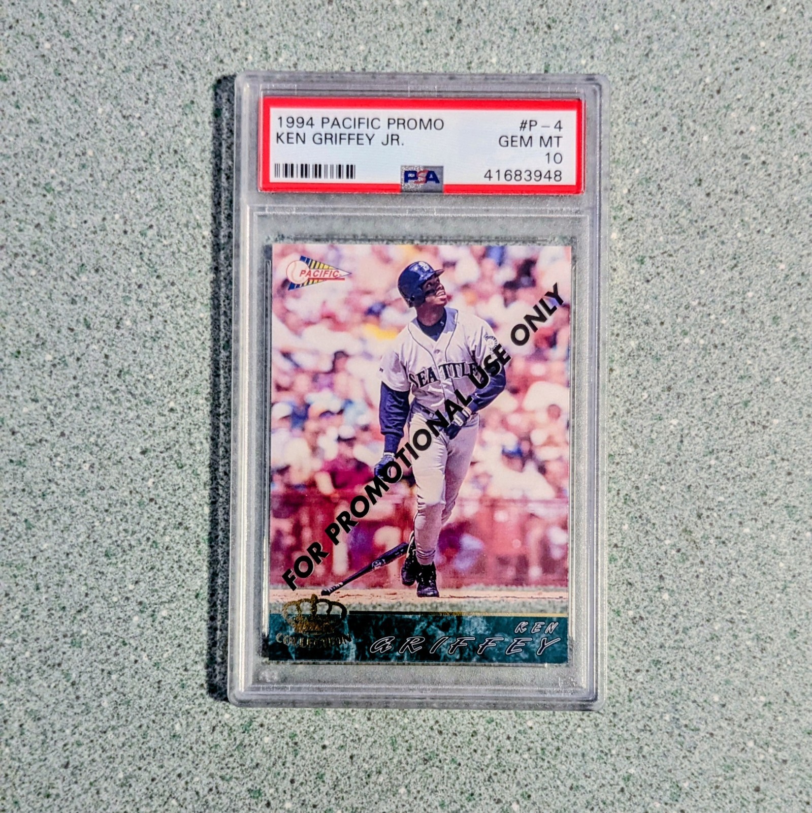 1994 PACIFIC KEN GRIFFEY JR PSA 10 GEM MINT POP 5 PR 10K PROMO # P-4 🔥💎🎆🤯