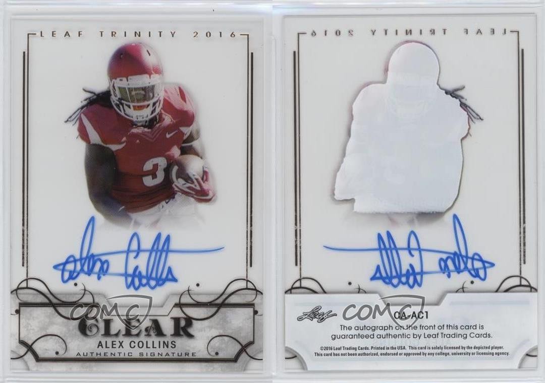 2016 Leaf Trinity Clear Bronze Alex Collins #CA-AC1 Rookie Auto RC 2t9