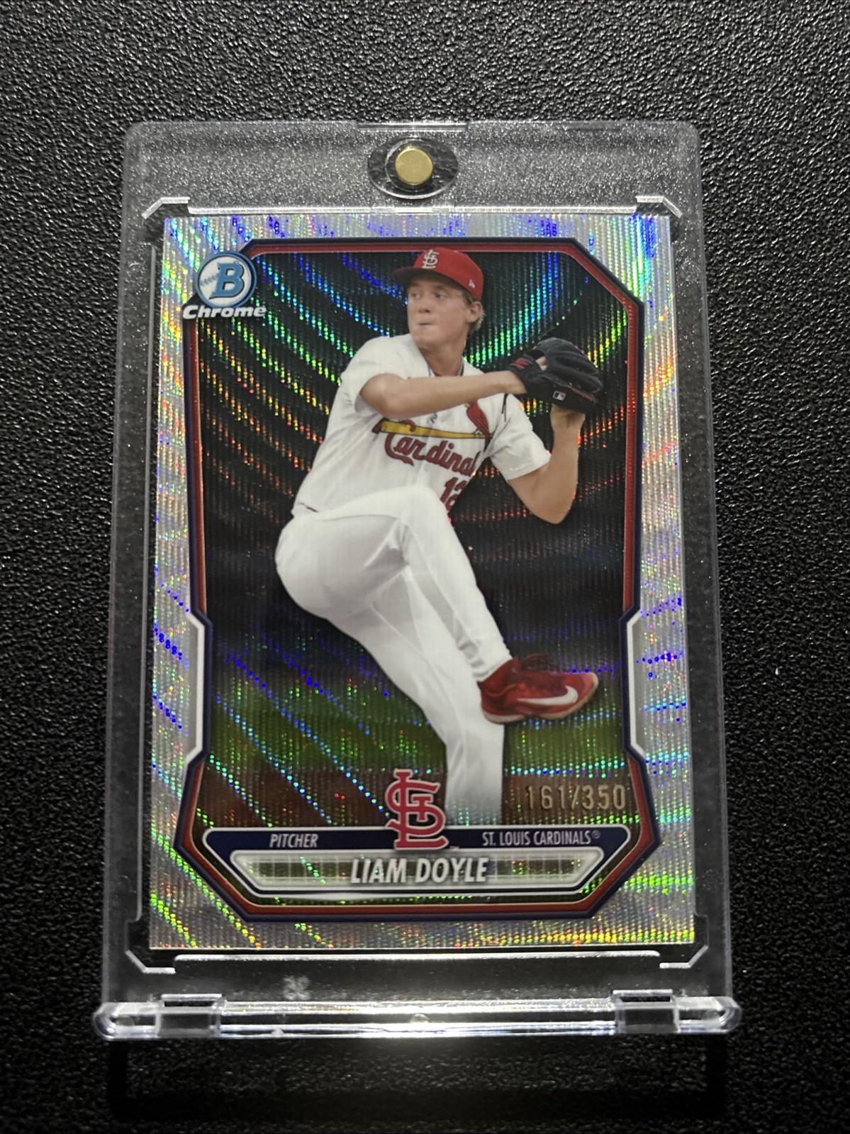 Liam Doyle 2026 Bowman Chrome SILVER Wave /350- St Louis Cardinals