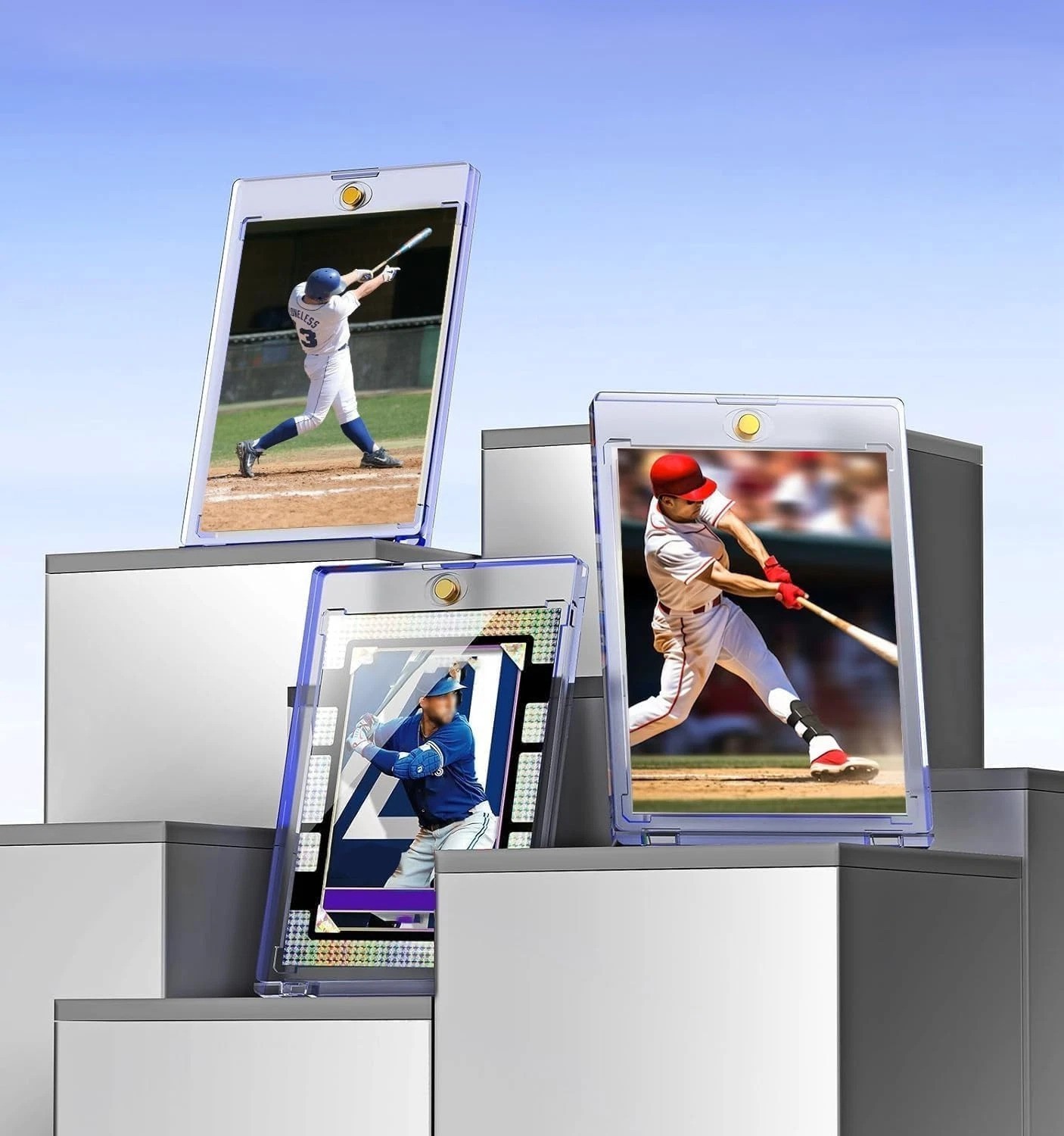 Durable Magnetic Card Holders – 50ct UV Protectors for Trading Card Display