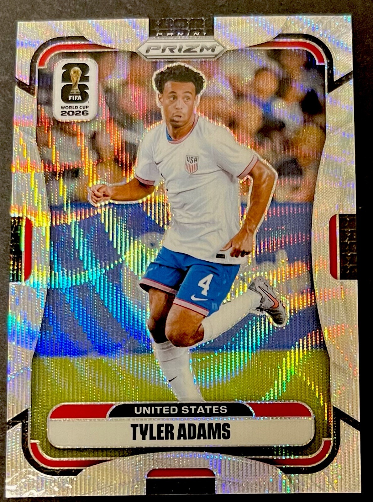 2026 Panini Prizm FIFA World Cup Tyler Adams Silver Wave Prizm #442 USA💥