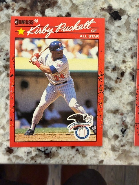 1990 DONRUSS MLB BASEBALL ALL STAR CARD MINNESOTA TWINS KIRBY PUCKETT #683