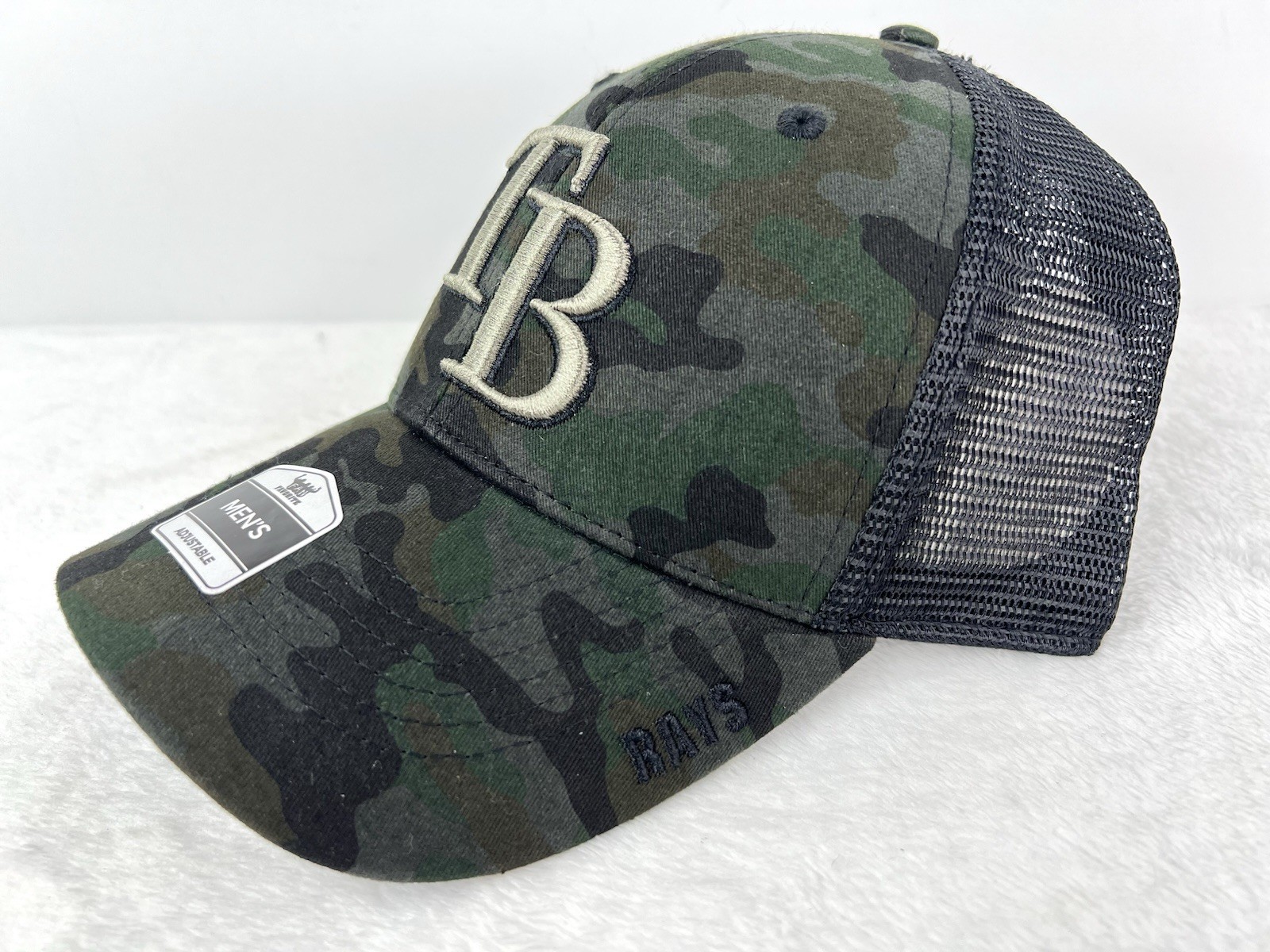 Tampa Bay Rays Baseball Cap Hat SnapBack Adjustable Green Camo Fan Favorite New