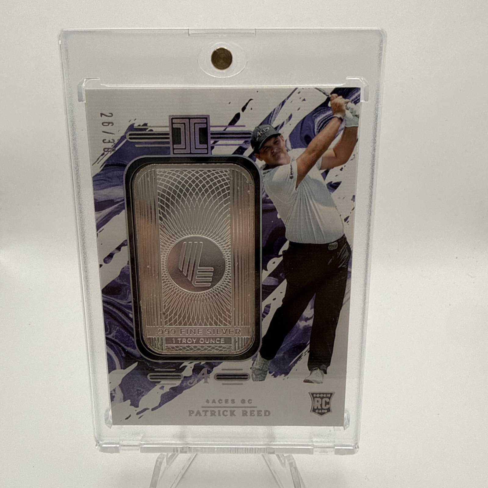 PATRICK REED 2024 IMPECCABLE LIV GOLF 1oz SILVER BAR LIV LOGO ROOKIE RC /30