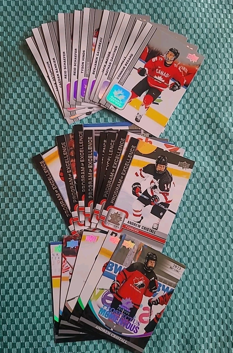 25% Off 2+ – 2023 Upper Deck Team Canada Juniors Singles PRC (PYC: 1 – 150)