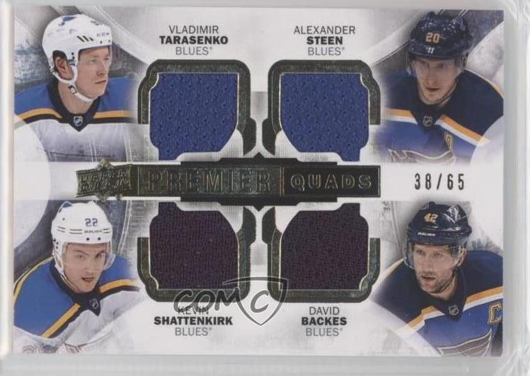 2015-16 Premier Quads 38/65 Vladimir Tarasenko Alexander Steen David Backes 1o3