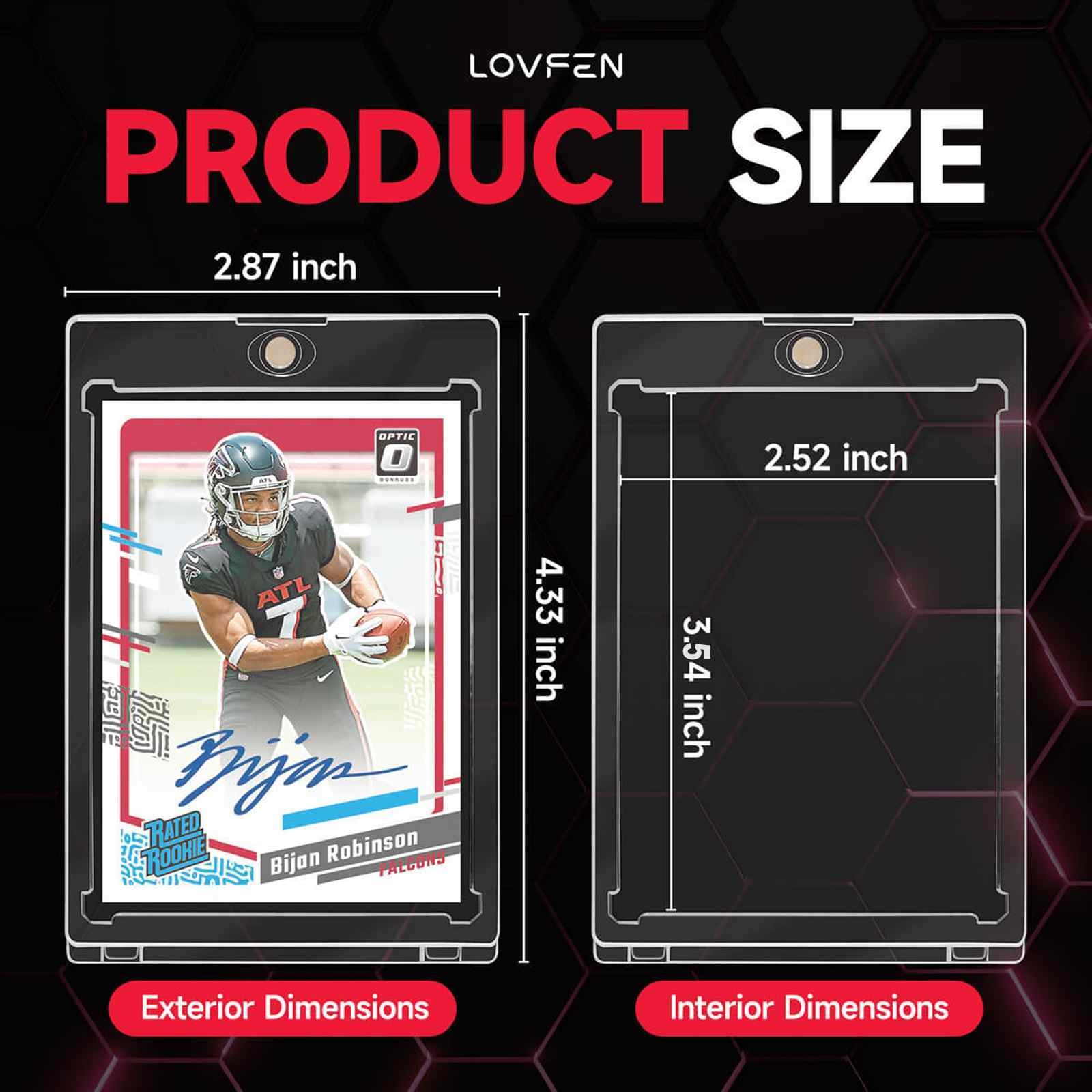 3″x4″ Toploaders, Magnetic One Touch Card Holder, Store 35PT Trading Cards
