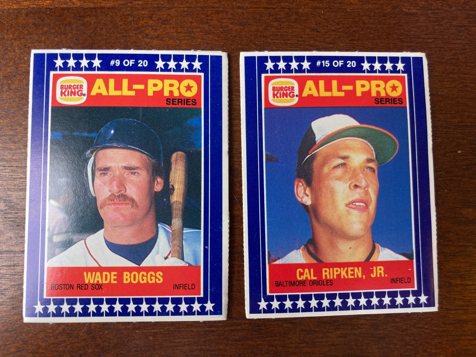 1986 All-Pro Baseball MLB Burger King Complete Set 20 Cards