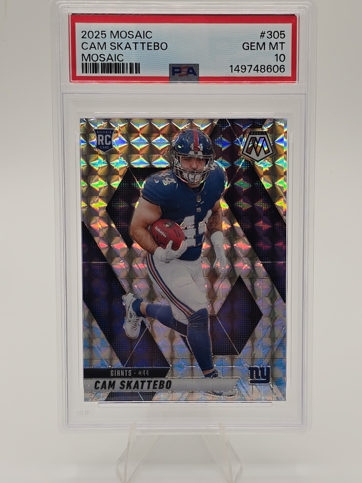 2025 Panini Mosaic Cam Skattebo #305