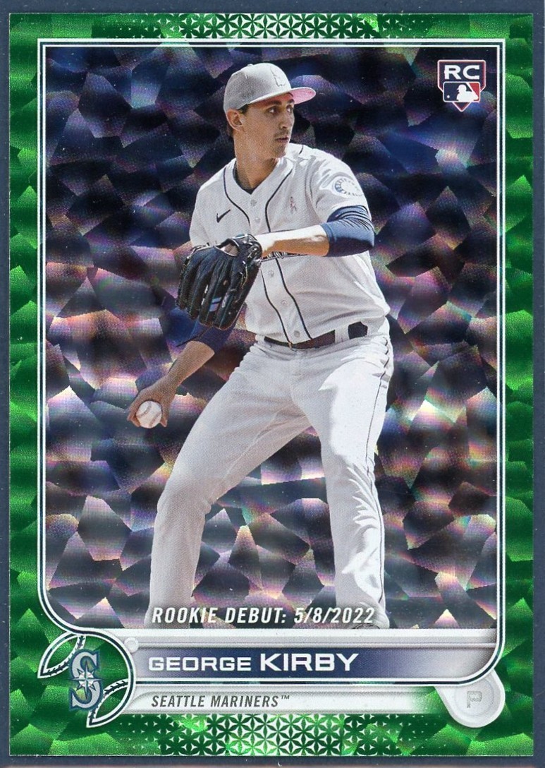 GEORGE KIRBY 2022 Topps Update RC #US290 RC GREEN Foilboard /499 Parallel Rookie