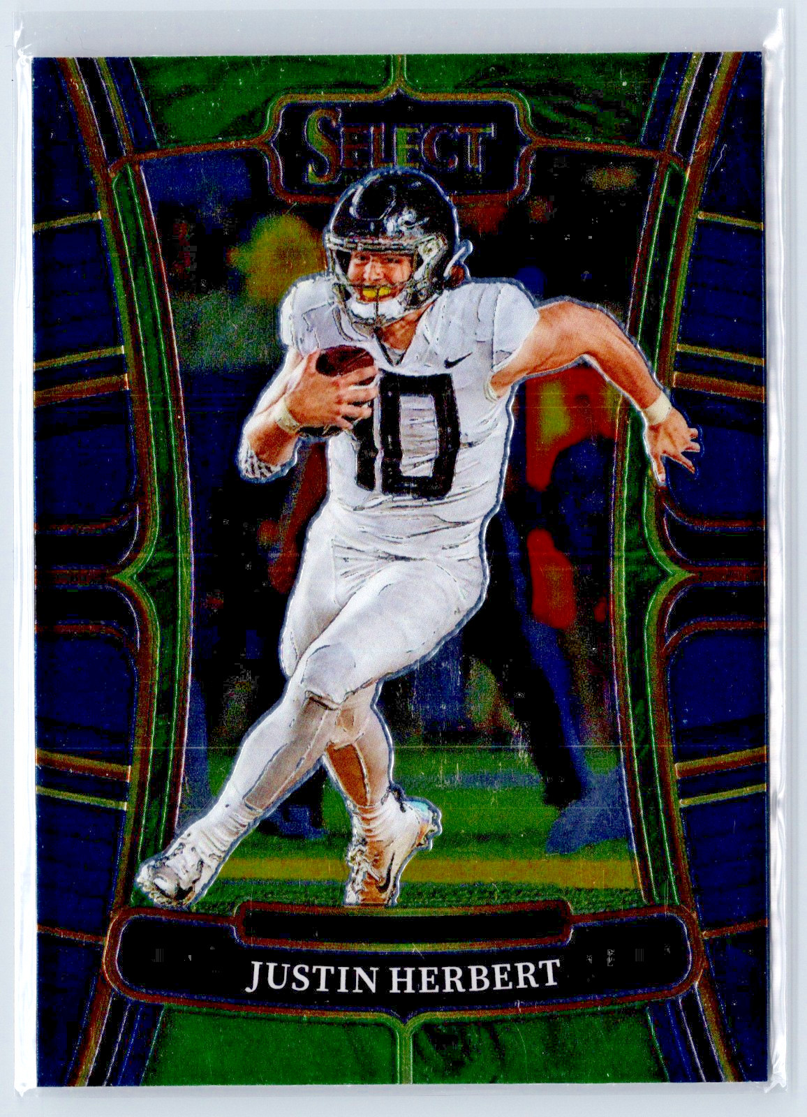 2023 Panini Select Draft Picks #34 Justin Herbert Oregon Ducks