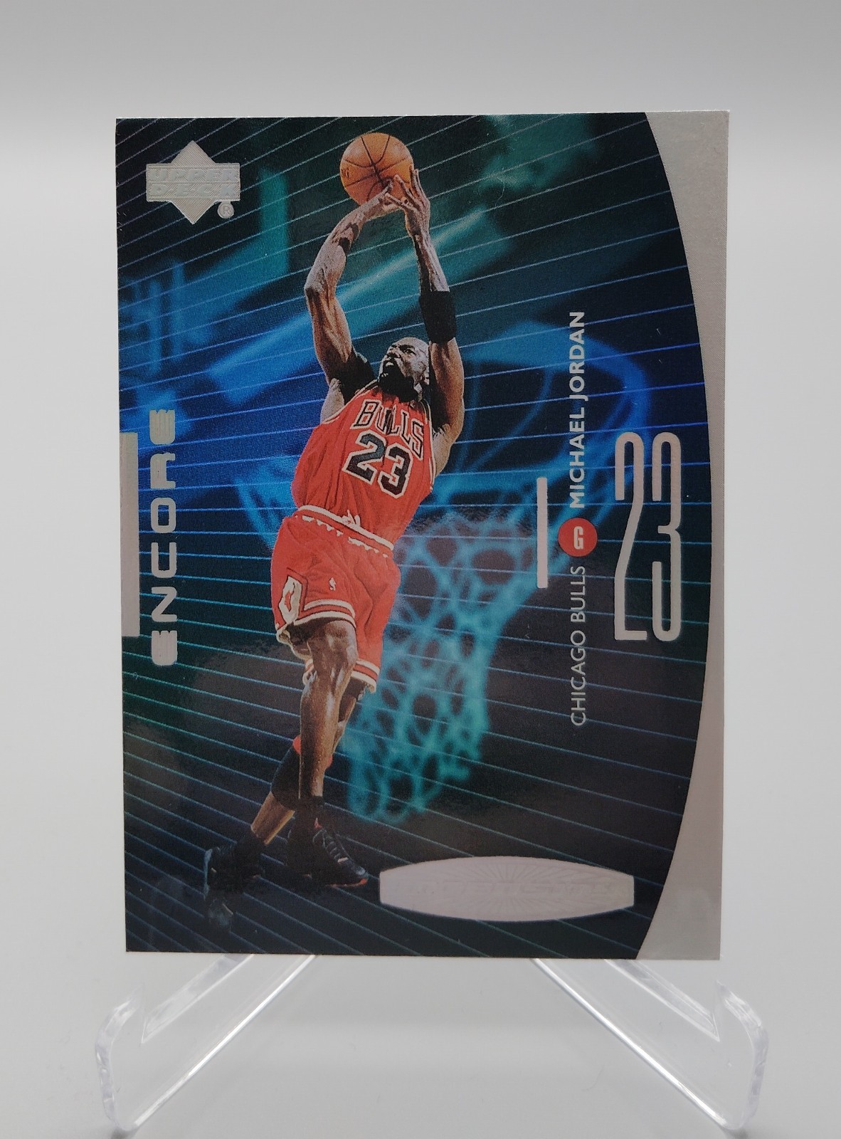 1998 Upper Deck Encore Michael Jordan Intensity #I1 Chicago Bulls Insert HOF