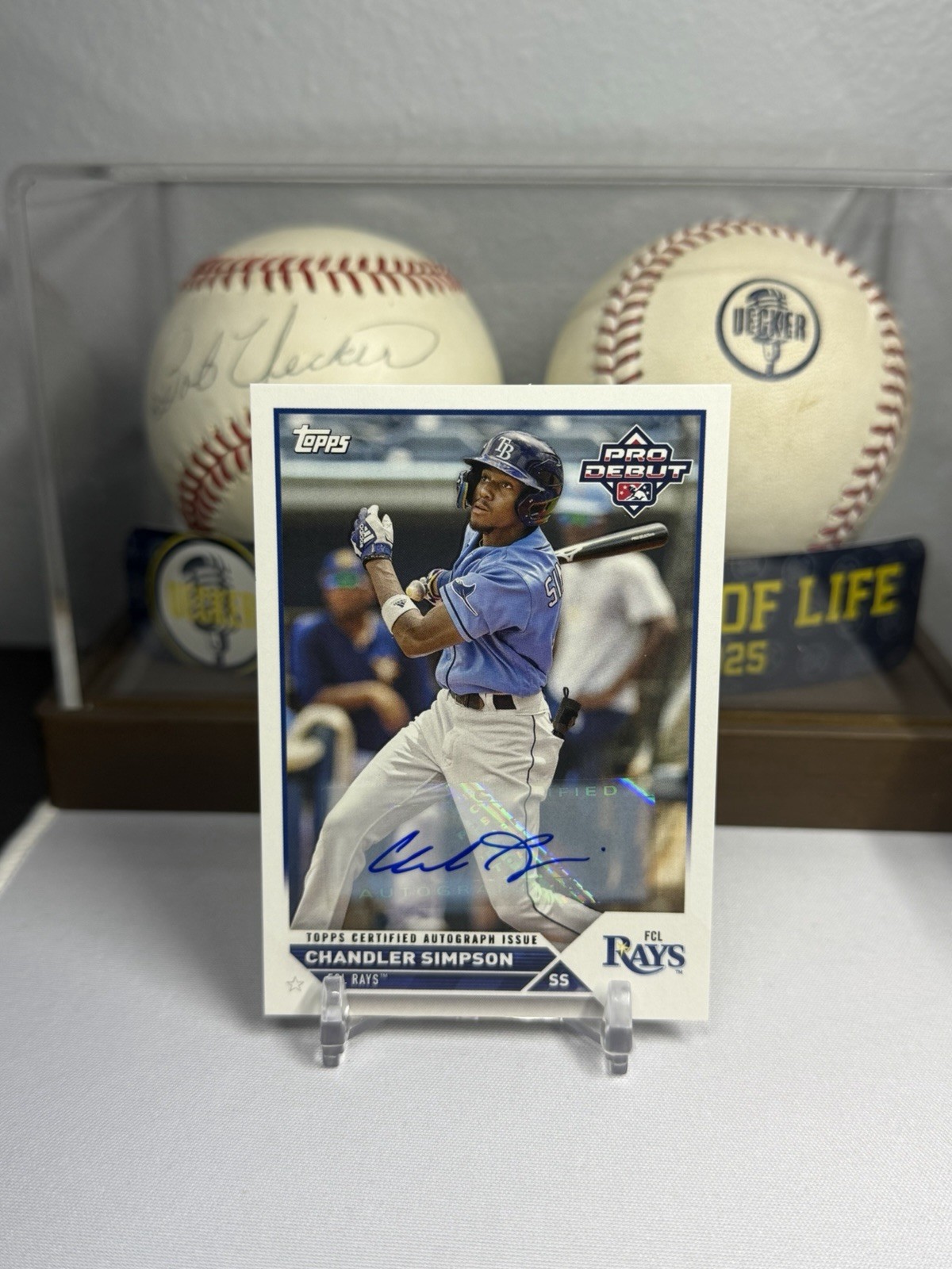 2023 Topps Pro Debut Chandler Simpson Auto #PD-184 Tampa Bay Rays