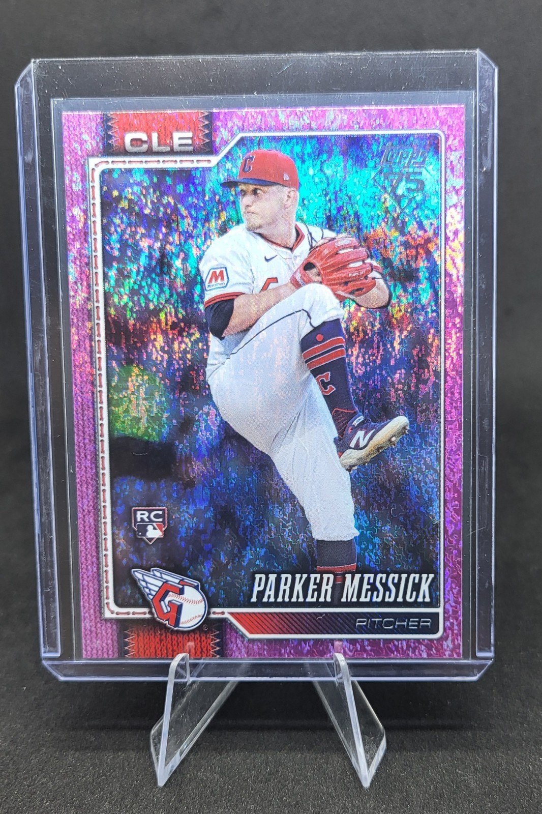 2026 Topps Parker Messick Rookie Purple Foil Cleveland Guardians MLB