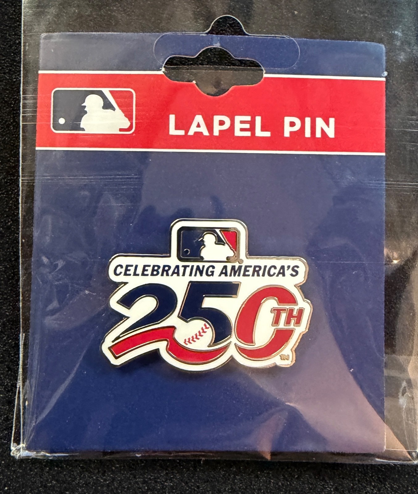 NEW MLB CELEBRATIING AMERICA’S 250TH ANNIVERSARY/BIRTHDAY LAPEL PIN